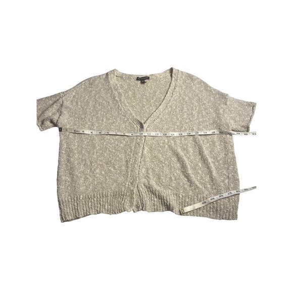 Eileen Fisher Button Front V-Neck Cardigan Sweater Womens XS Linen Blend Knit - Picture 7 of 10